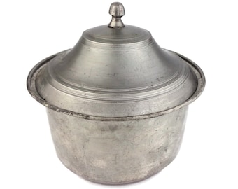Vintage Copper Cooking Pot, Copper Tinned Cooking Pan