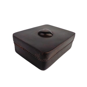 Antique Bronze Jewelry Box With Embossed Heart , Vintage Bronze Jewelry Box