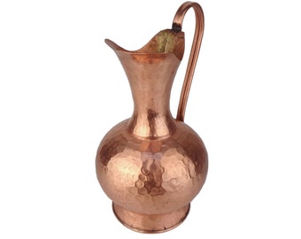 Antique Copper Jug, Handmade Copper Pitcher