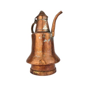 Handmade Copper Pitcher, Antique Copper Vessel, Copper Watering Pot