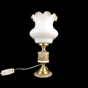 Antique Table Lamp, Vintage Brass Table Lamp,Mid Century Table Lamp