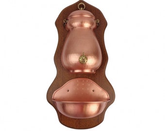 French Copper Sink Lavabo, Vintage Copper Fountain France, Handmade Copper Lavabo France
