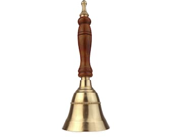 Fransk skrivbordsklocka, vintage handklocka, klassisk mässingsklocka, middagshandklocka