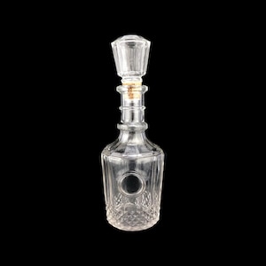 Vintage Glass Wine Decanter, Glass Bottle, Liqueur Garafe