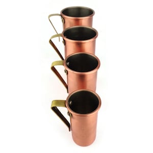 Vintage Measuring Cup Set of 4, Copper Measuring Cup Set