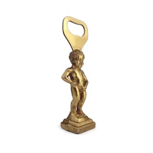 Antique Belgian Bottle Opener, Brass Bottle Opener Bruxelles