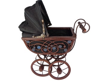 Vintage Doll Stroller, Victorian Doll Stroller, Handmade Doll  