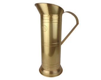 ヴィンテージ真鍮製傘立て | ミッドセンチュリー傘立て、大型真鍮容器