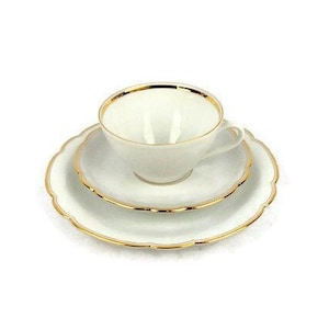 Vintage Porcelain Breakfast Set, Trio Breakfast Dining Set Bavaria Germany