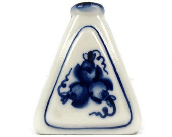 手描き陶器 花瓶 中型 手描き陶器 花瓶 中型