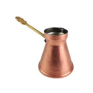 Vintage Copper Coffee Pot, Antique Copper Turkish Coffee Pot