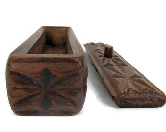 Wooden Carved Storage Box