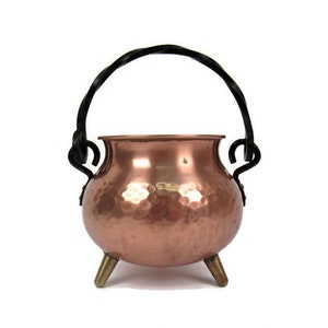 Vintage Copper Planter, Antique Copper Jardiniere, Copper Flowers Pot