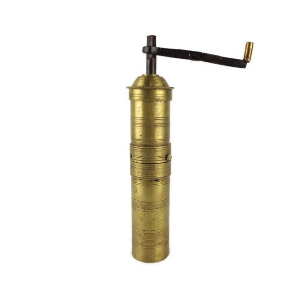 Brass Coffee Mill, Antique Engraved Brass Coffee Grinder, Turkish Brass Coffee Mill