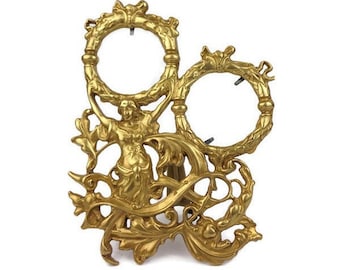 Antique Brass Photo Frame, Victorian Brass Photo Frame, Victorian Brass Photo Holder