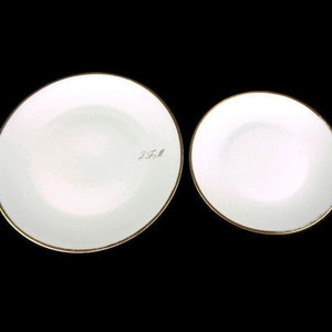 Limoges Porcelain  Dining Plates, Vintage Limoges Dining Plates