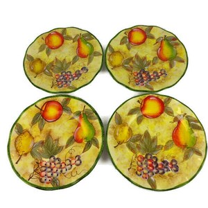 Vintage Ceramic Plates Set of 4