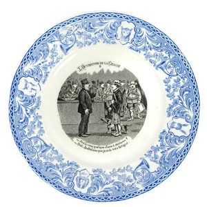 Sammlerstück Französischer Porzellan Teller Louverture De La Chasse 3