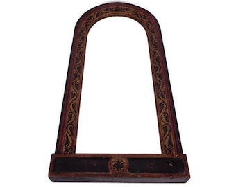 Antique Wooden Mirror, Antique Wall Wooden Mirror, Vintage Wooden Mirror, Handmade Wooden Mirror, Wooden Oval Mirror