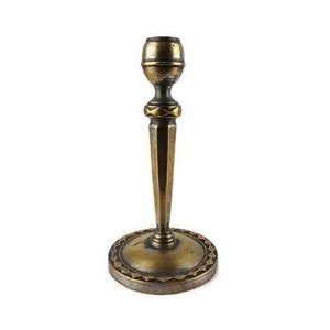 Antique Brass Candle Holder, Vintage Brass Candlestick