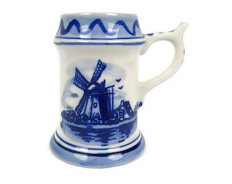 Handpainted Delft Ceramic Mug