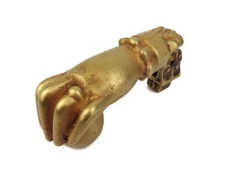 Antique Brass Door Knocker, Solid Brass Door Knocker