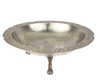 Antique Silver Plated Bowl, Silver Plated Compote Bowl Circa 1930's