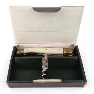 French Laguiole wine opener, Laguiole Corkscrew, Classic Corkscrew, Vintage Corkscrew, Brass Corkscrew, Collectible Corkscrew