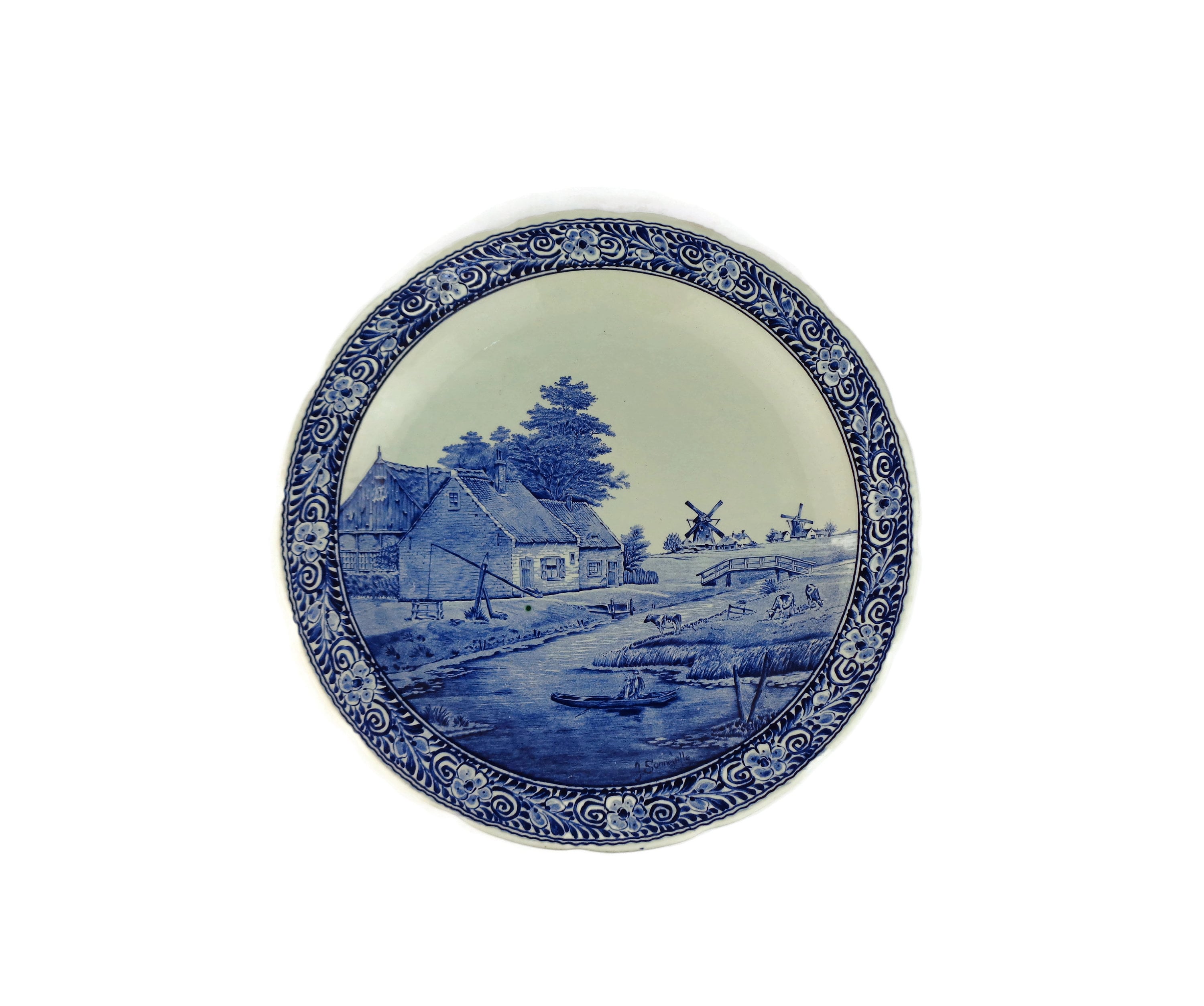 証明書付き　ロイヤルデルフト　DELFT 絵皿　壁掛けプレート 証明書付き ロイヤルデルフト DELFT 絵皿 壁掛けプレート 証明書