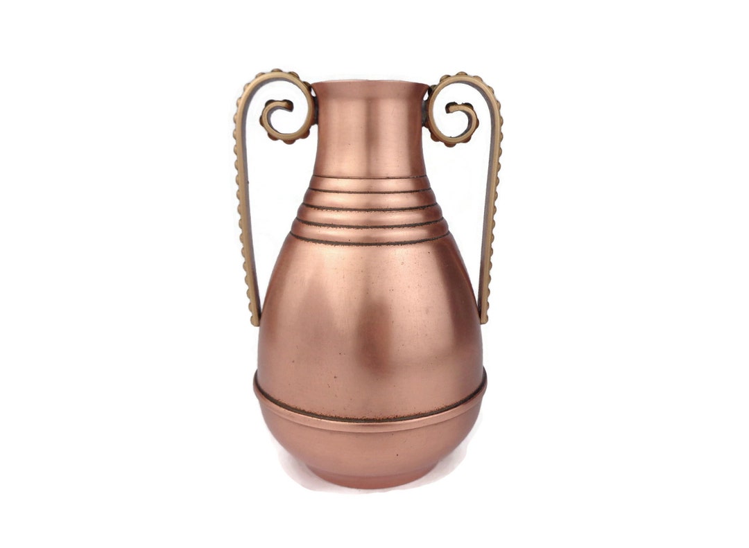 Antique Copper Amphora Vase, Vintage Copper Amphora Vase Etsy