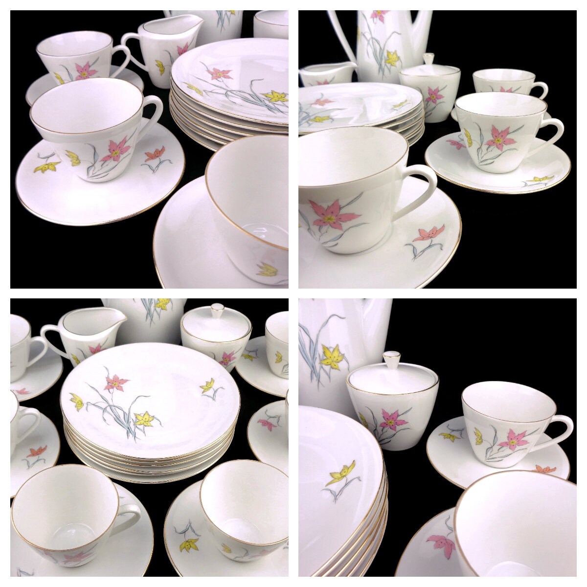 Vintage Porcelain Breakfast Set, Breakfast Dining Set Bavaria Germany ...