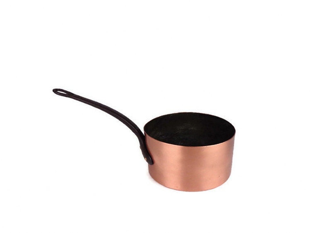 Large Copper Saucepan France French Copper Pan With Iron Etsy