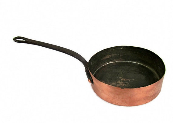 銅鍋　ソースパン　フランス製 フランス製銅鍋 直径12cm 2mm厚 ソースパン