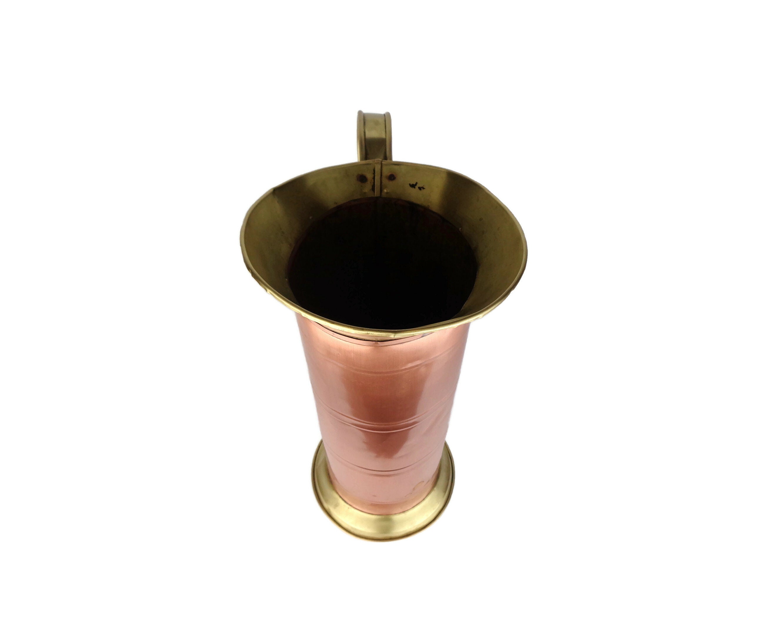 Antique Copper Umbrella Stand Vintage Copper Umbrella Holder Etsy