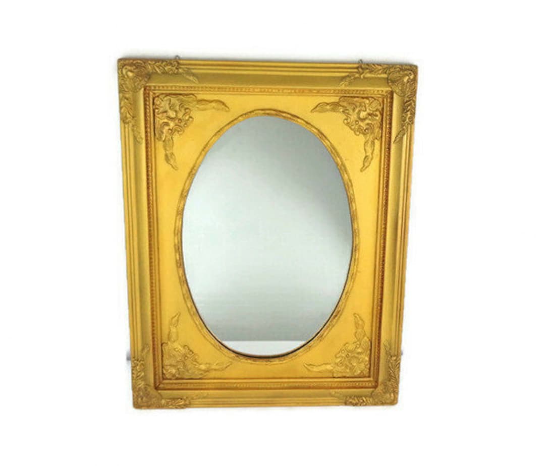 Miroir ancien en bois doré Hélène - Grand miroir