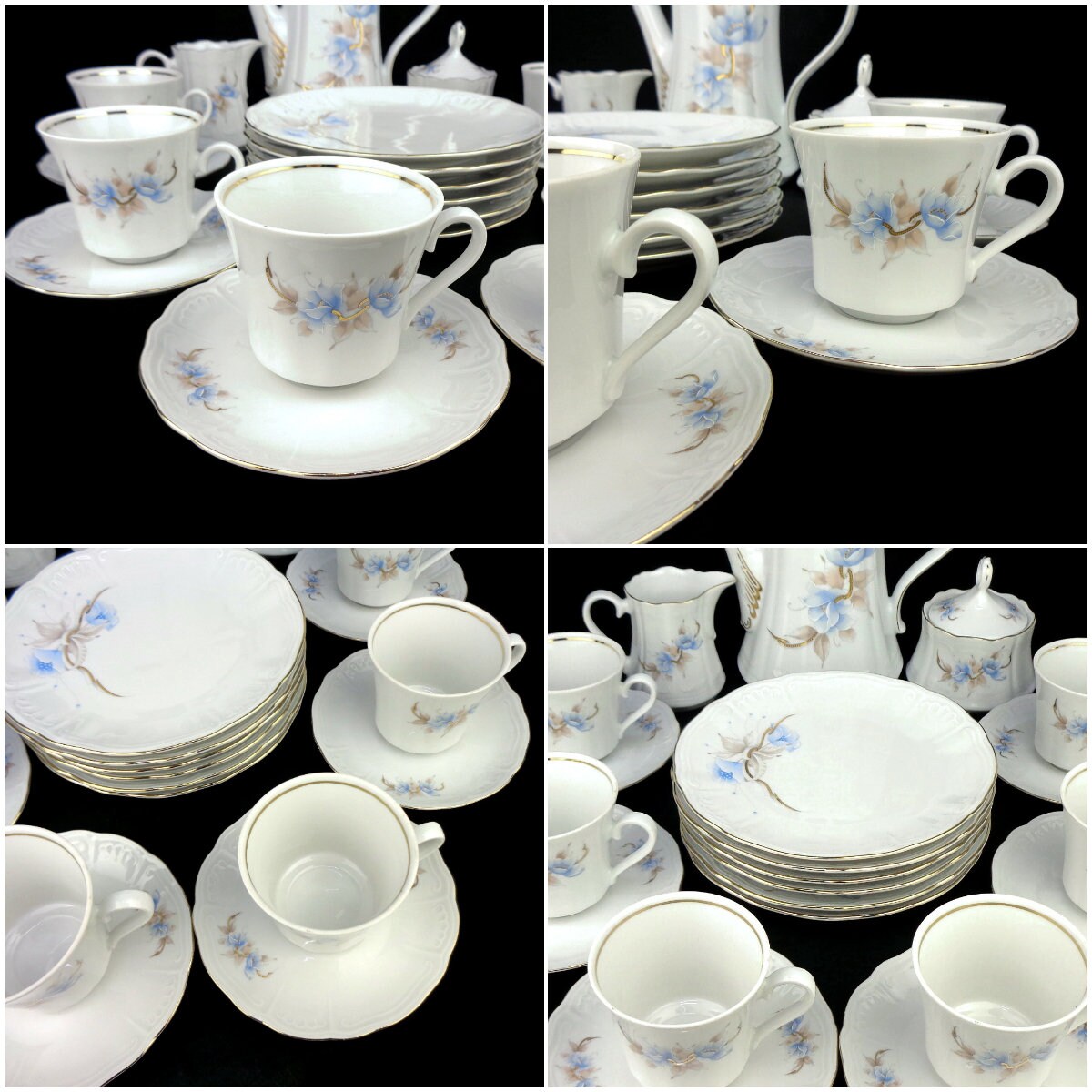 Vintage Porcelain Breakfast Set, Breakfast Dining Set Bavaria Germany ...
