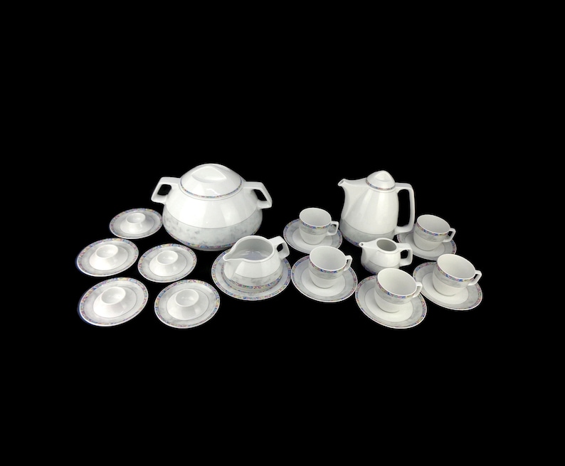 Vintage Porcelain Breakfast Set, Breakfast Dining Set Bavaria Germany ...