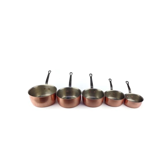 銅鍋　ソースパン　5個セット 銅鍋ソースパン5個セット