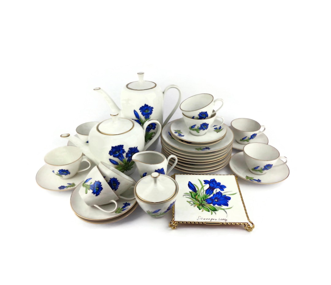 Vintage Porcelain Breakfast Set, Breakfast Dining Set Bavaria Germany ...