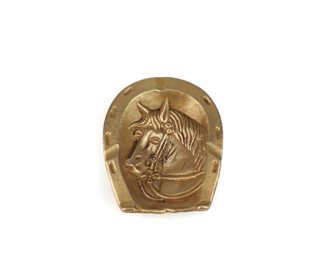 Antique Horse Ashtray, Brass Horse Ashtray - Etsy