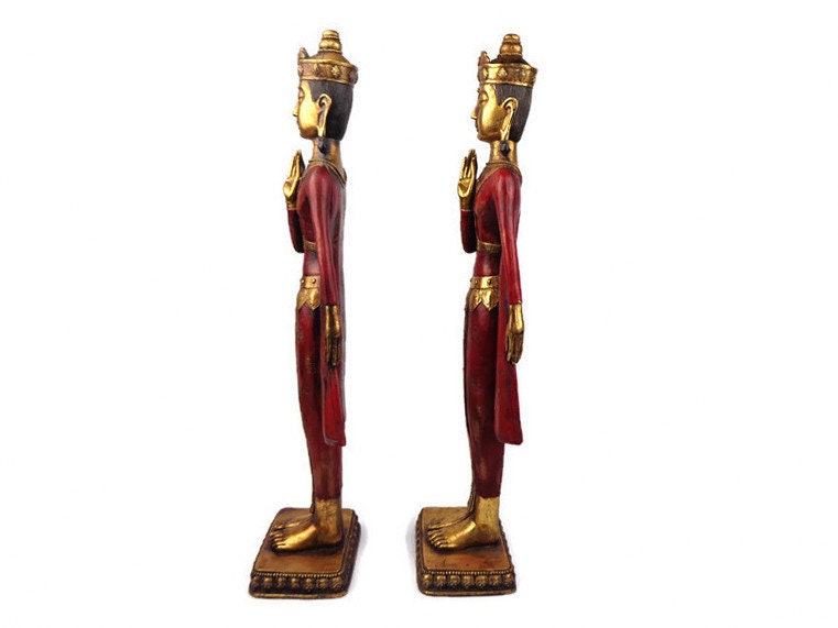 Hindu Deity Statues Large Malaysian Statues Buddhists Pair Etsy