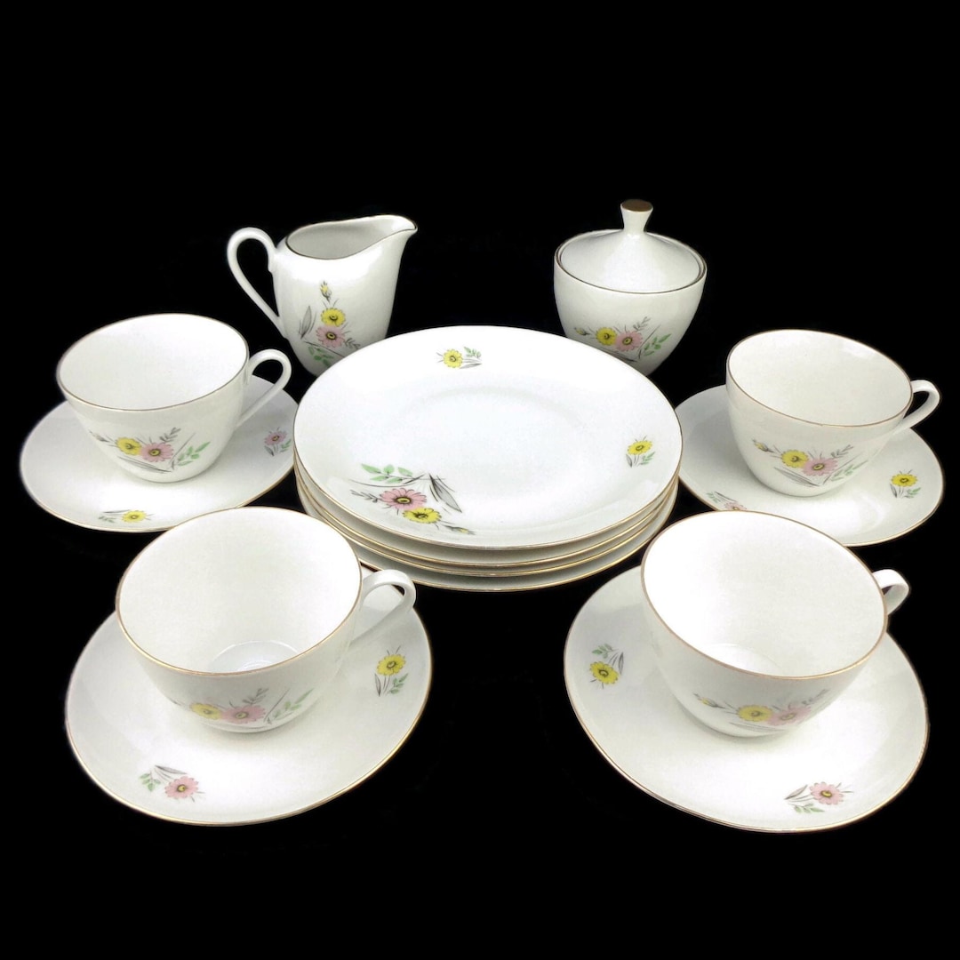 Vintage Porcelain Breakfast Set, Breakfast Dining Set Bavaria Germany ...