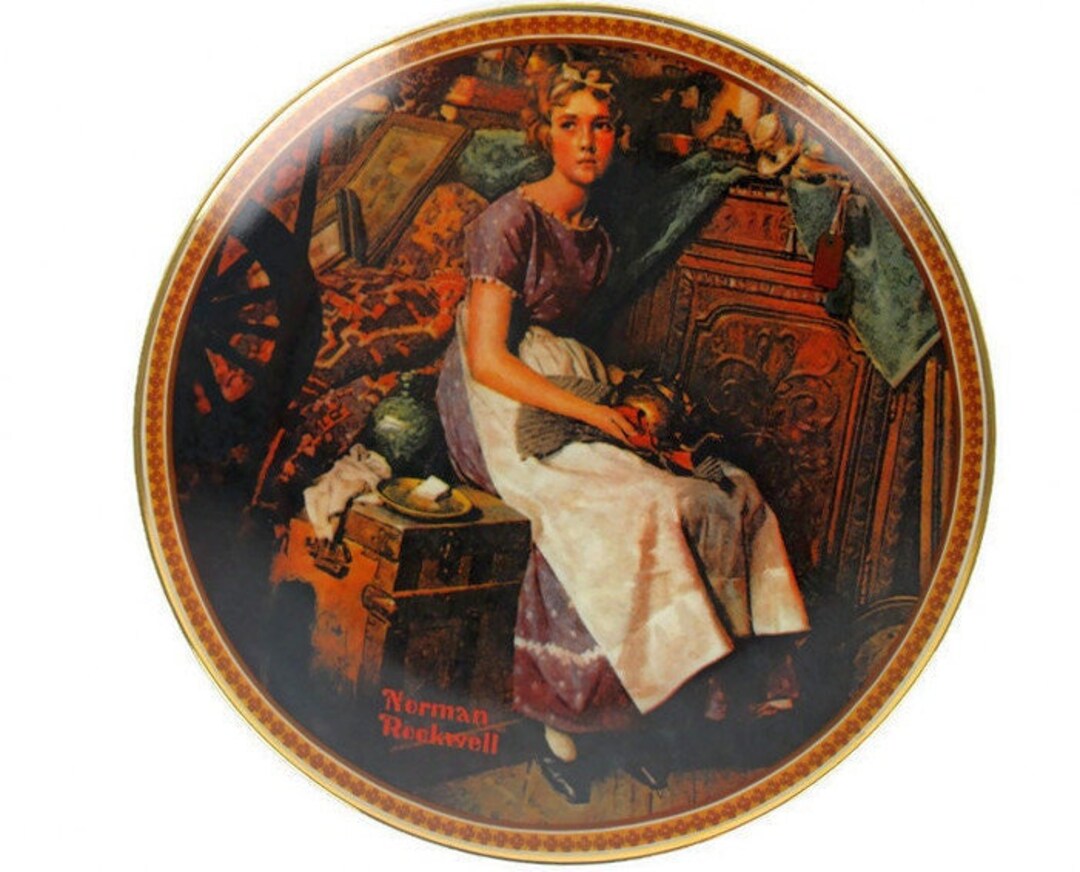 コレクターズアイテムのアメリカンポーセリンプレート、ノーマン