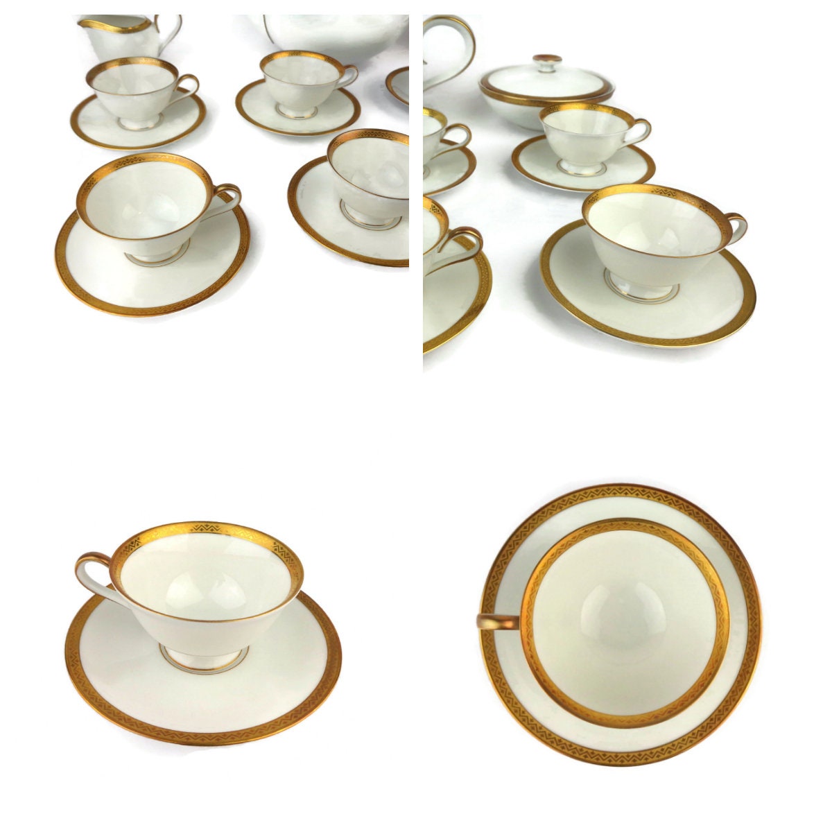 Vintage Porcelain Tea Cooffee Set Coffee Tea Dining Set - Etsy