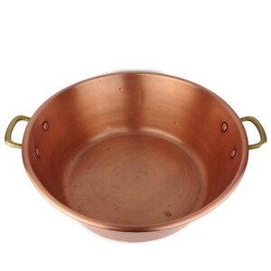 Vintage French Copper Jam Preserve Pot, Large Copper Jam Preserve Pot France