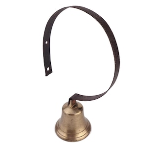 Vintage Bronze Bell, Classic Bronze Bell, Bronze Bell With Iron Hook, Hanging Bronze Bell