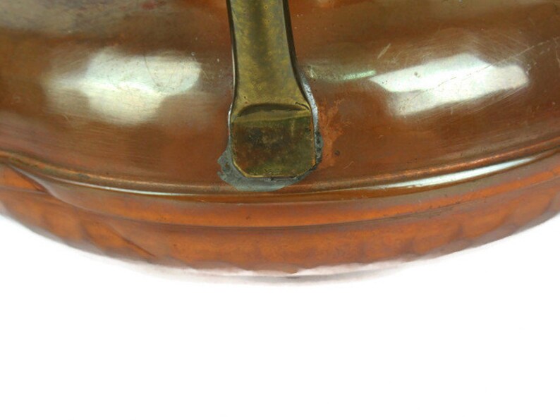 Antique Copper Amphora Vase Vintage Copper Double Handles Etsy