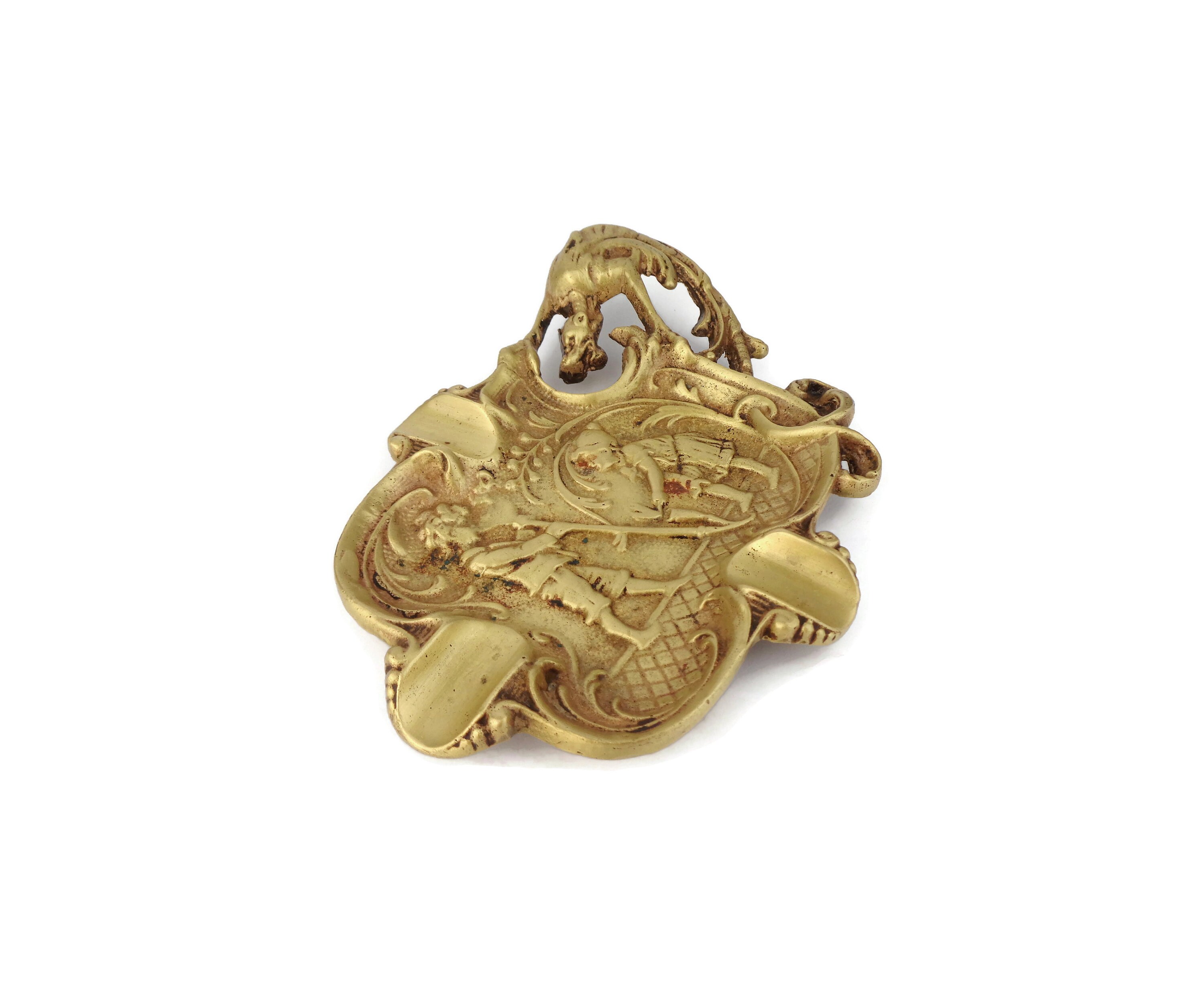 イギリス　アンティーク　真鍮　灰皿 ヴィンテージ真鍮灰皿 - Etsy 日本