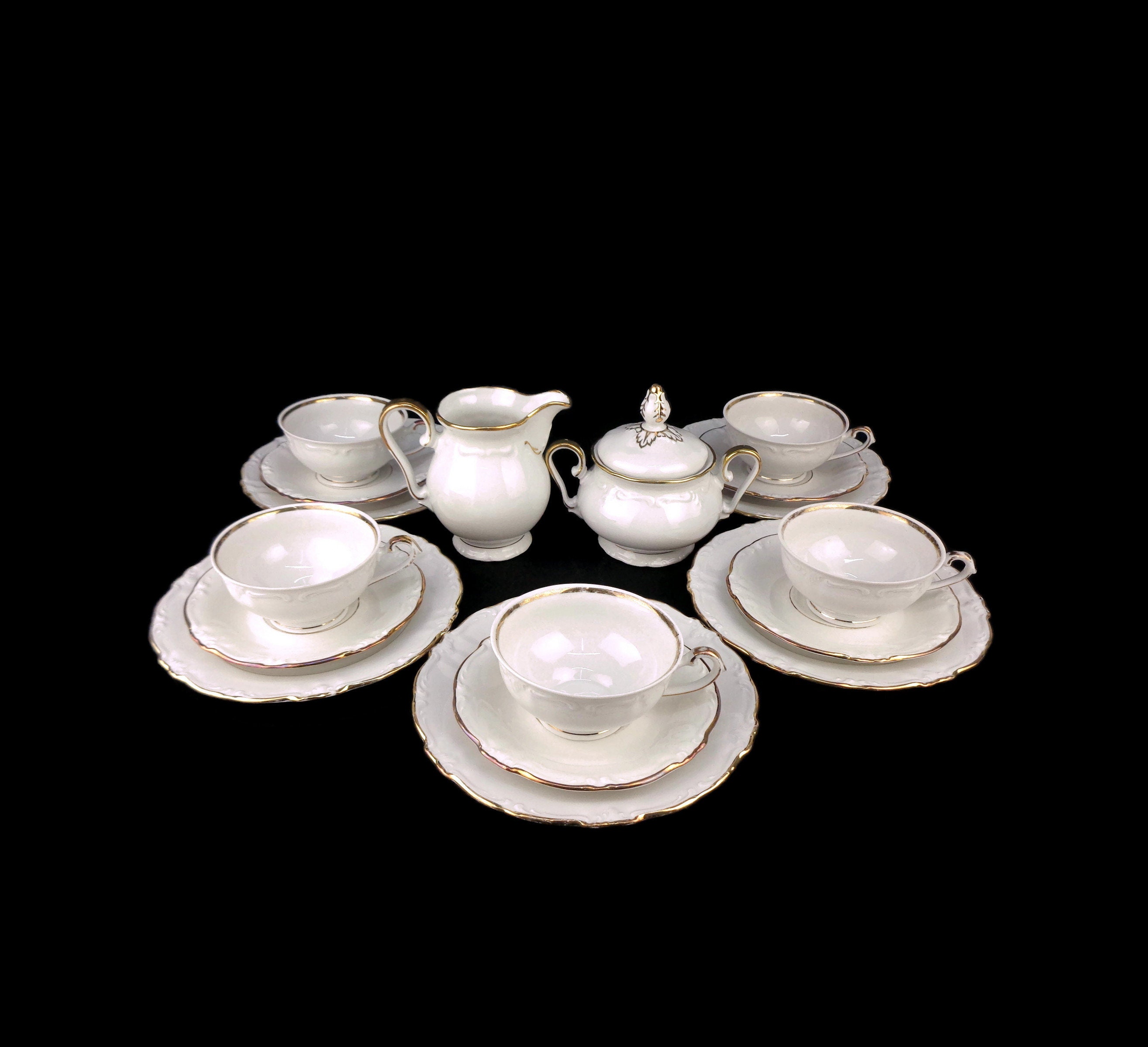 Vintage Porcelain Breakfast Set, Breakfast Dining Set Bavaria Germany ...