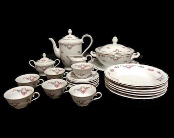 Vintage Porcelain Breakfast Set, Breakfast Dining Set Bavaria Germany